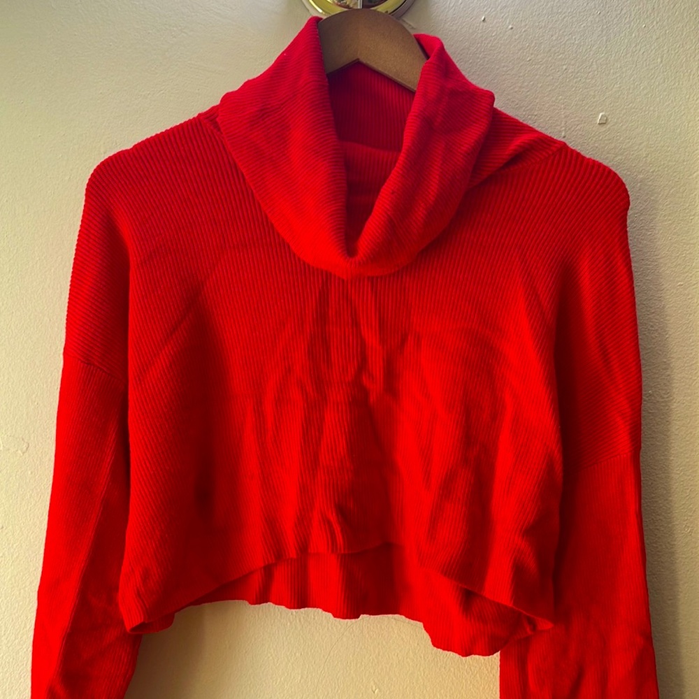 Forever 21 size.M red crop top sweater
